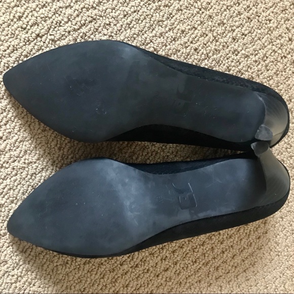 Joe's Jeans Shoes Joes Jeans Black Suede Pointed Toe Pump Stiletto